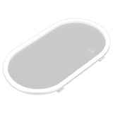 Maxbell Visor Vanity Mirror with Lights Sun Shading Cosmetic Mirror for SUV White