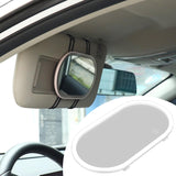 Maxbell Visor Vanity Mirror with Lights Sun Shading Cosmetic Mirror for SUV White