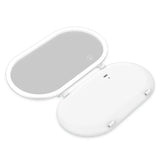 Maxbell Visor Vanity Mirror with Lights Sun Shading Cosmetic Mirror for SUV White