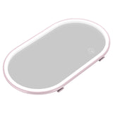 Maxbell Visor Vanity Mirror with Lights Sun Shading Cosmetic Mirror for SUV Pink