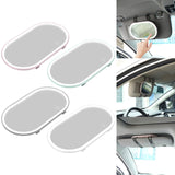 Maxbell Visor Vanity Mirror with Lights Sun Shading Cosmetic Mirror for SUV Pink