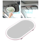 Maxbell Visor Vanity Mirror with Lights Sun Shading Cosmetic Mirror for SUV Pink