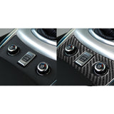 Maxbell Interior Seat Heated Button Trim Carbon Fiber for G37