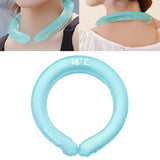 Maxbell Wearable Neck Cooling Tube Freeze Gel Iced Pack for Camping Driving Hiking