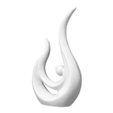 Maxbell Abstract Phoenix Figurines Sculpture Ceramic Statue White 25cmx14cm