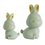 Maxbell Rabbit Piggy Box Statue Container Money Box for Toddler 18cmx12cmx9cm