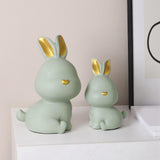 Maxbell Rabbit Piggy Box Statue Container Money Box for Toddler 18cmx12cmx9cm