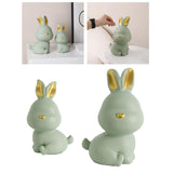 Maxbell Rabbit Piggy Box Statue Container Money Box for Toddler 18cmx12cmx9cm