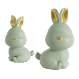 Maxbell Rabbit Piggy Box Statue Container Money Box for Toddler 18cmx12cmx9cm