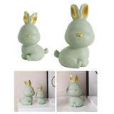 Maxbell Rabbit Piggy Box Statue Container Money Box for Toddler 18cmx12cmx9cm