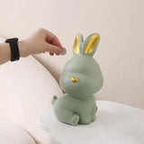 Maxbell Rabbit Piggy Box Statue Container Money Box for Toddler 18cmx12cmx9cm