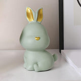 Maxbell Rabbit Piggy Box Statue Container Money Box for Toddler 18cmx12cmx9cm