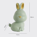 Maxbell Rabbit Piggy Box Statue Container Money Box for Toddler 24cmx17cmx13cm