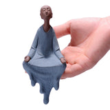 Maxbell Buddha Sitting Statue Room Figurines Table Ornaments Decor Praying