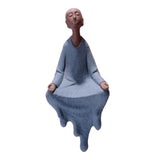 Maxbell Buddha Sitting Statue Room Figurines Table Ornaments Decor Praying