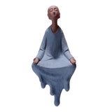 Maxbell Buddha Sitting Statue Room Figurines Table Ornaments Decor Praying