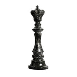 Maxbell Resin Chessmen Sculpture Craft Chess Pieces Statue for Desktop King