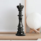 Maxbell Resin Chessmen Sculpture Craft Chess Pieces Statue for Desktop King