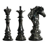 Maxbell Resin Chessmen Sculpture Craft Chess Pieces Statue for Desktop King