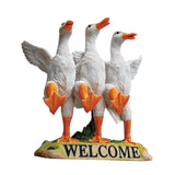 Maxbell Delightful Duck Statue Ducks Ornament for Decoration