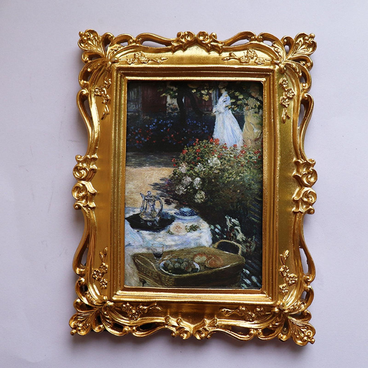 Maxbell Rectangle Polyresin Picture Display Frame 4Inchx6inch Picture, Elegant