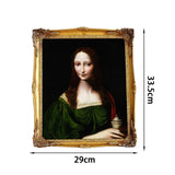 Maxbell Retro Gold Rectangle Polyresin Picture Display Frame 24x29cm Photo