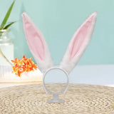 Maxbell Cute Bunny Ears Headband Party Favor Headwear Photo Props for Cosplay White