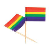 Maxbell Flag Picks Cake Decorative Flag Party Supplies Flags for Burgers White