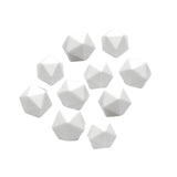 Maxbell Acrylic Blank Polyhedral Dices Game Dices for Party Supplies, DIY Sticker