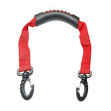 Maxbell Ski Shoulder Carrier Heavy Duty Ski Wrapsties for Ski Boots Snowboarding 55cm-91cm Red