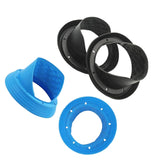 Maxbell 2x 6.5inch Silicone Car Speaker Baffle Waterproof and Dustproof Cover Black