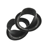 Maxbell 2x 6.5inch Silicone Car Speaker Baffle Waterproof and Dustproof Cover Black