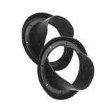 Maxbell 2x 6.5inch Silicone Car Speaker Baffle Waterproof and Dustproof Cover Black