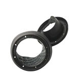 Maxbell 2x 6.5inch Silicone Car Speaker Baffle Waterproof and Dustproof Cover Black