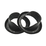 Maxbell 2x 6.5inch Silicone Car Speaker Baffle Waterproof and Dustproof Cover Black