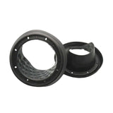 Maxbell 2x 6.5inch Silicone Car Speaker Baffle Waterproof and Dustproof Cover Black