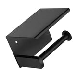 Maxbell Wall Mounted Tissue Paper Organizer Stand Toilet Roll Dispenser  Black