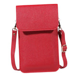 Maxbell Shoulder Bag Mobile pouch Ladies Wallet Handbag Shoulder Strap Girl  Red