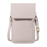 Maxbell Shoulder Bag Mobile pouch Ladies Wallet Handbag Shoulder Strap Girl  Gray