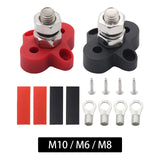 Maxbell Single Stud Power and Ground Junction Block Heavy Duty for RV Car M10