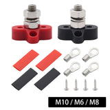 Maxbell Single Stud Power and Ground Junction Block Heavy Duty for RV Car M10