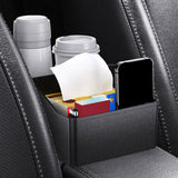 Maxbell Armrest storage Adjustable Strap for Paper Coins Black