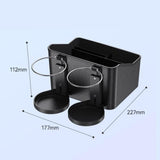 Maxbell Armrest storage Adjustable Strap for Paper Coins Black
