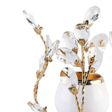 Maxbell Gold Crystal Candle Holder Wedding Living Room Banquet Candlestick Event S