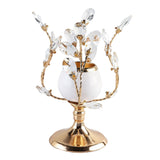 Maxbell Gold Crystal Candle Holder Wedding Living Room Banquet Candlestick Event S