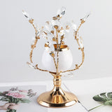 Maxbell Gold Crystal Candle Holder Wedding Living Room Banquet Candlestick Event S