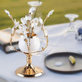 Maxbell Gold Crystal Candle Holder Wedding Living Room Banquet Candlestick Event S