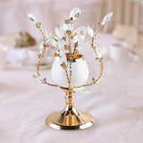 Maxbell Gold Crystal Candle Holder Wedding Living Room Banquet Candlestick Event S