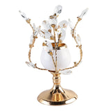 Maxbell Gold Crystal Candle Holder Wedding Living Room Banquet Candlestick Event S