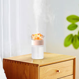 Maxbell Portable Air Humidifier Salt Lamp Aromatherapy Diffuser Pink